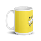 Yellow I don’t care  glossy mug