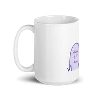 Always 6 feet Away Sad Ghost Comic glossy mug