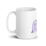 Always 6 feet Away Sad Ghost Comic glossy mug