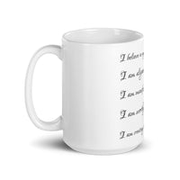 Manifest White glossy mug