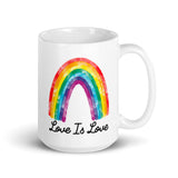 Love is Love White glossy mug