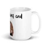 To Whatever End White glossy mug