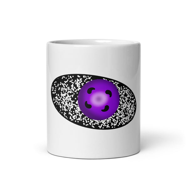 Indy’s Design Galaxy Eye White glossy mug