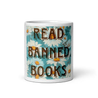 Read Banned Books White glossy mug