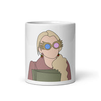 Luna White glossy mug