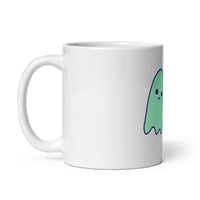 I Died Sad Ghost Comic White glossy mug