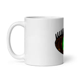 Indy’s Design Leaf Eye White glossy mug