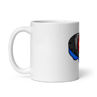 Indy’s Design Silver Eye White glossy mug