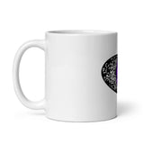 Indy’s Design Galaxy Eye White glossy mug