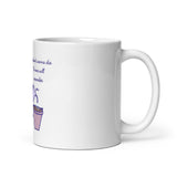 No One Will Remember You Sad Ghost Comic White glossy mug