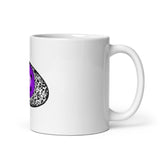 Indy’s Design Galaxy Eye White glossy mug