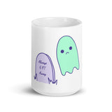 Always 6 ft Away White glossy mug