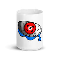 Indy’s Design Silver Eye White glossy mug