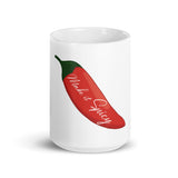 Make It Spicy White glossy mug