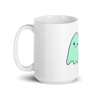 I Died Sad Ghost Comic White glossy mug