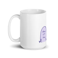 Always 6 ft Away White glossy mug