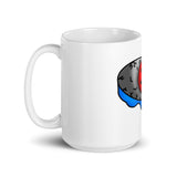 Indy’s Design Silver Eye White glossy mug