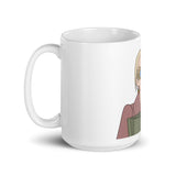 Luna White glossy mug