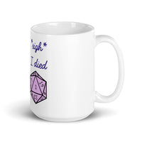 I Died Sad Ghost Comic White glossy mug