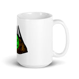 Indy’s Design Leaf Eye White glossy mug